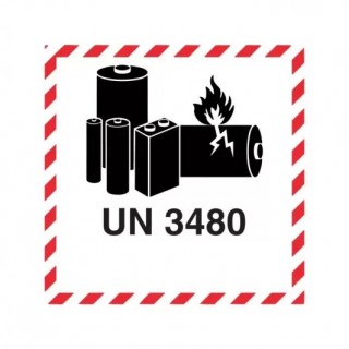 Marcação: Battery Mark UN3480 Marcação: Battery Mark UN3480