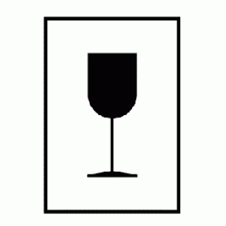 Etiqueta de manuseamento: Fragile (Preto) Etiqueta de manuseamento: Fragile (Preto)