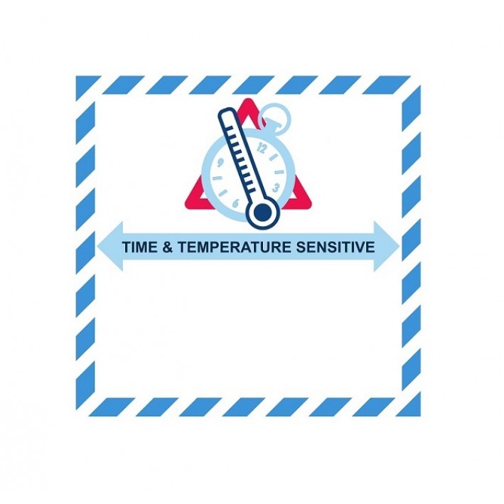 Etiqueta de manuseamento: Time & Temperature Sensitive
