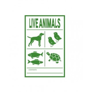 Etiqueta de manuseamento: Live Animals