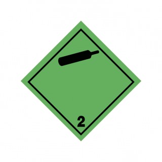 Etiqueta de perigo: Division 2.2—Non-Flammable, Non-Toxic Gas (100 x 100 mm) Etiqueta de perigo: Division 2.2—Non-Flammable, Non-Toxic Gas (100 x 100 mm)