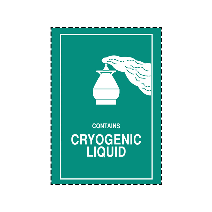 Etiqueta de manuseamento: Cryogenic Liquid