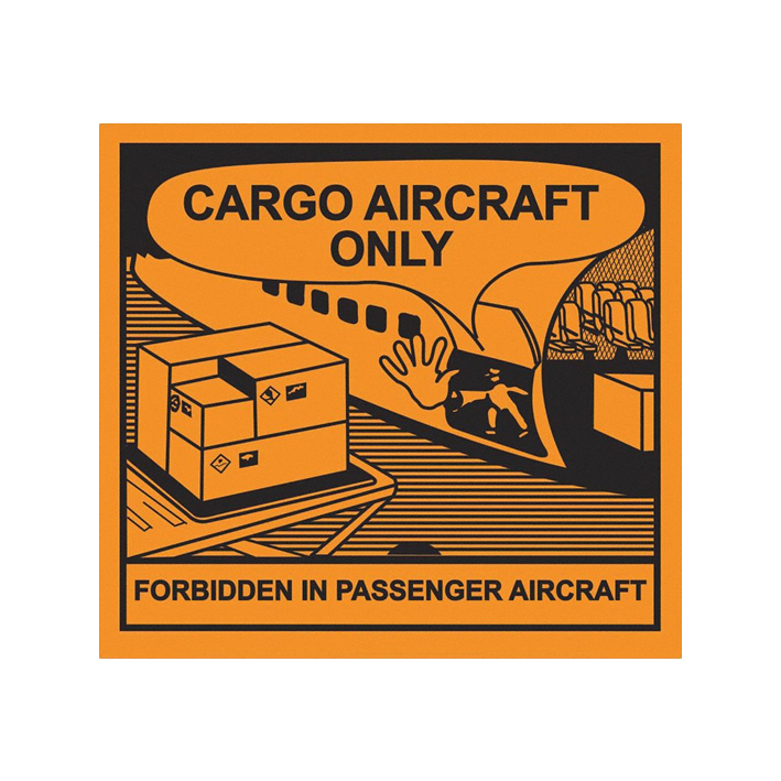 Etiqueta de manuseamento: Cargo Aircraft Only