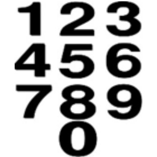 Numero para Placas Laranjas Numero para Placas Laranjas